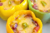 Reinvented Chili Stuffed Bell Peppers