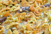 Creamy Beef Stroganoff Bake