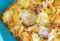 Creamy Swedish Meatball Bake