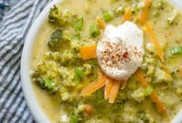 Creamy & Speedy Broccoli Cheese Soup