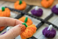 Whimsical Yarn Pumpkins for Young Crafters