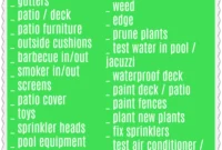 Free Printable Backyard Refresh Checklist