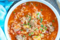 Rapid Deconstructed Cabbage Roll Soup
