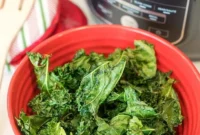 Crispy Ninja Foodi Air Fryer Kale Chips