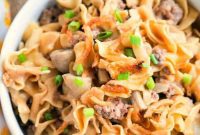 Quick Creamy Instant Pot Ground Beef Stroganoff