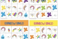 Rainbow Bingo Extravaganza Free Printable