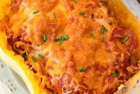 Cheesy Spaghetti Squash Pizza Bake