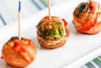 Golden Air Fried Bacon Wrapped Sprouts
