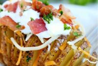 Crispy Air-Fried Hasselback Potatoes