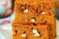 Spiced Pumpkin Blondies