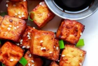 Crispy Air Fryer Marinated Tofu