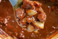 Melt-in-Your-Mouth Slow Cooker Beef Tips with Gravy