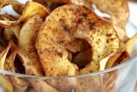Golden Air Fried Apple Crisps