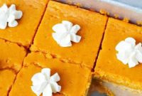 Easy Sheet Pan Pumpkin Squares