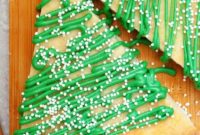 Freeform Christmas Tree Sugar Cookies