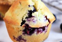 Moist Zucchini Blueberry Muffins