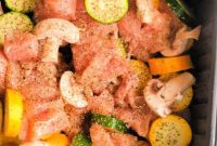 Crispy Air Fryer Chicken and Roasted Vegetables