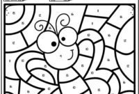 Blooming Spring Number Coloring Fun