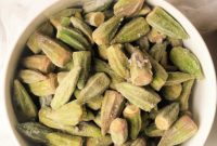 Crispy Air Fried Frozen Okra