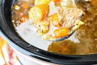 Hearty Slow Cooker Beef Stew with a Secret Onion Soup Mix Kick