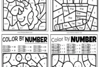 Simple Printable Color-by-Number Fun