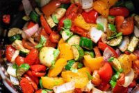 Crispy Air Fryer Mediterranean Roasted Vegetables