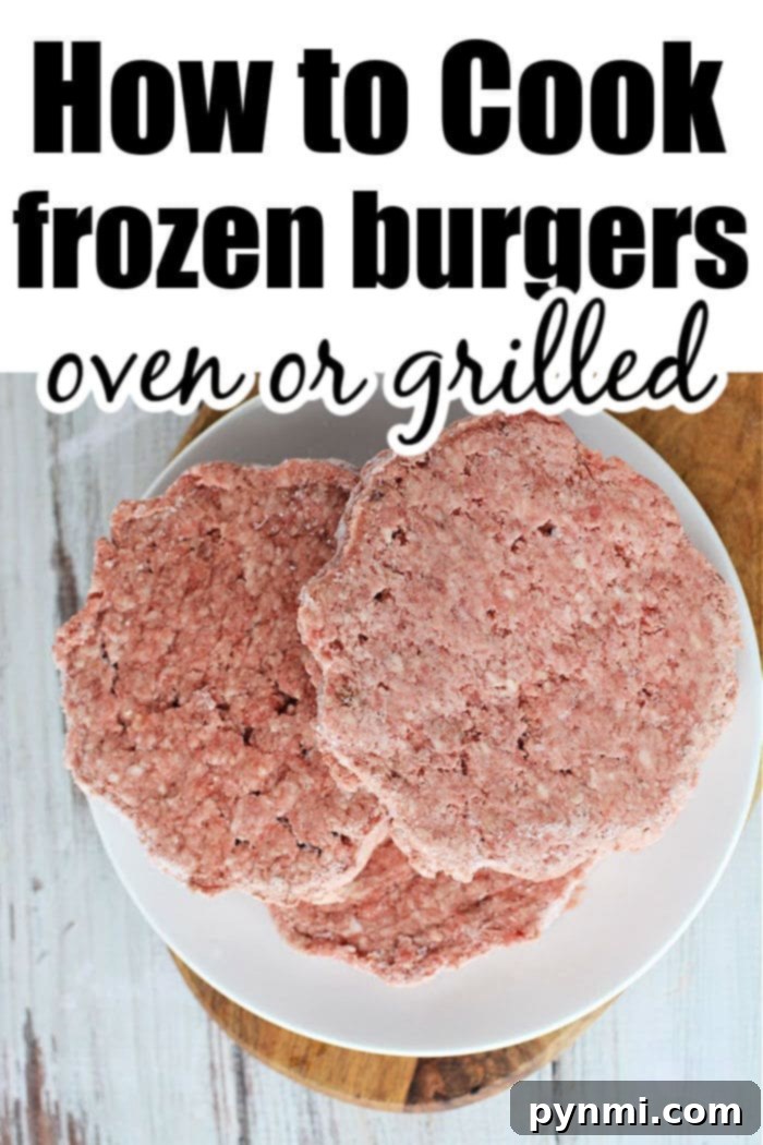 Grill Frozen Burgers to Perfection 3 Deliciously grilled frozen hamburgers ready for toppings
