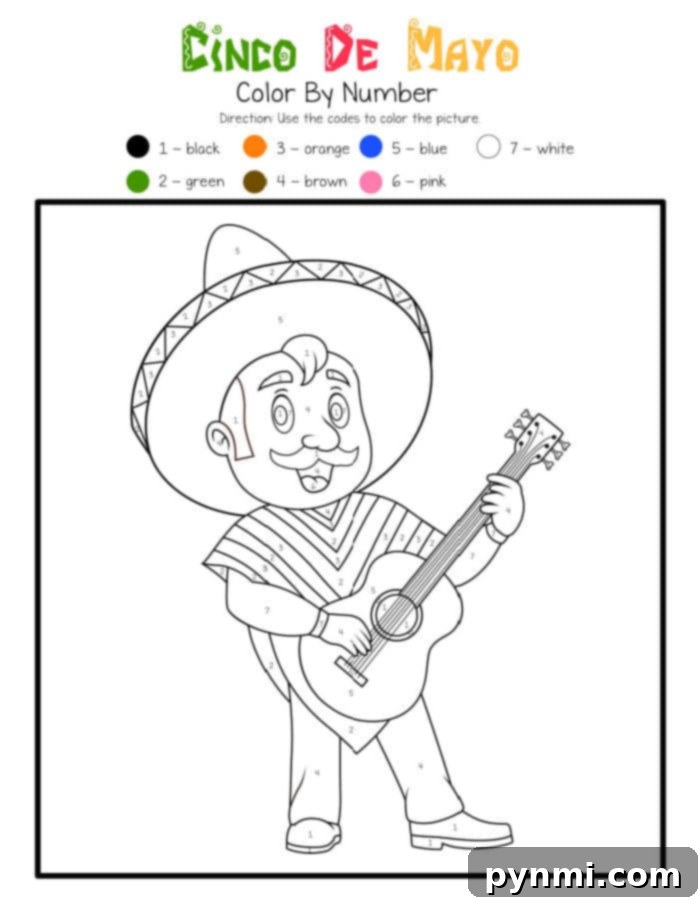Festive Cinco de Mayo Coloring Pages 3 Vibrant Cinco de Mayo Coloring Pages for Kids