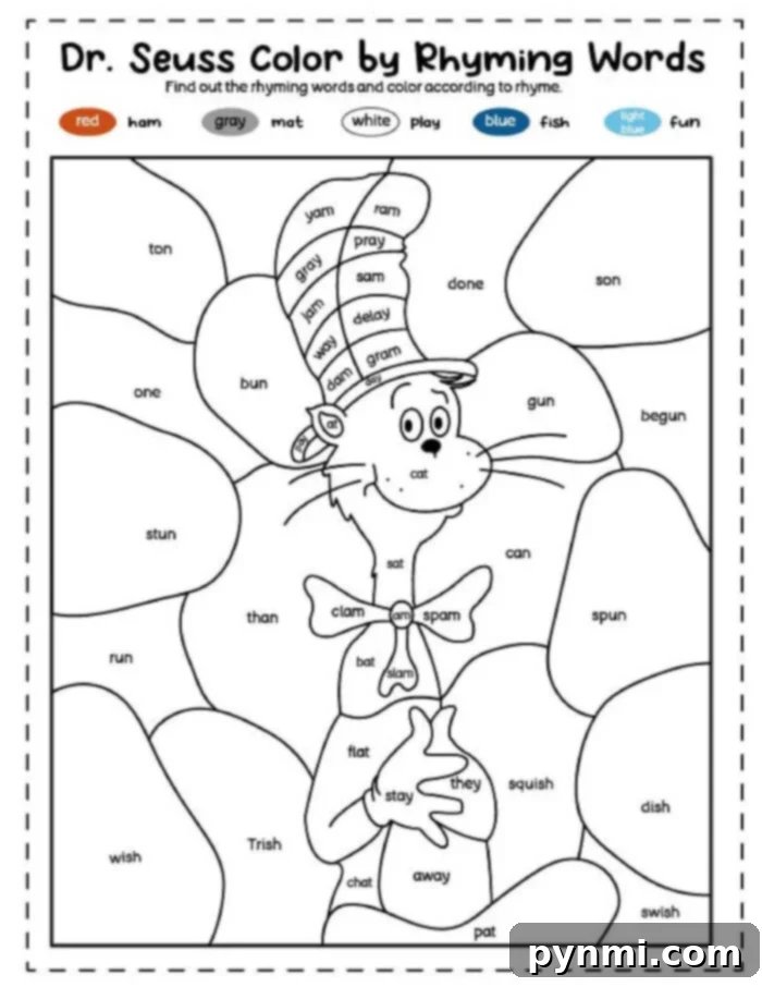 Dr. Seuss's Numbered Coloring Whimsy 8 More Dr. Seuss Coloring Pages with different scenes