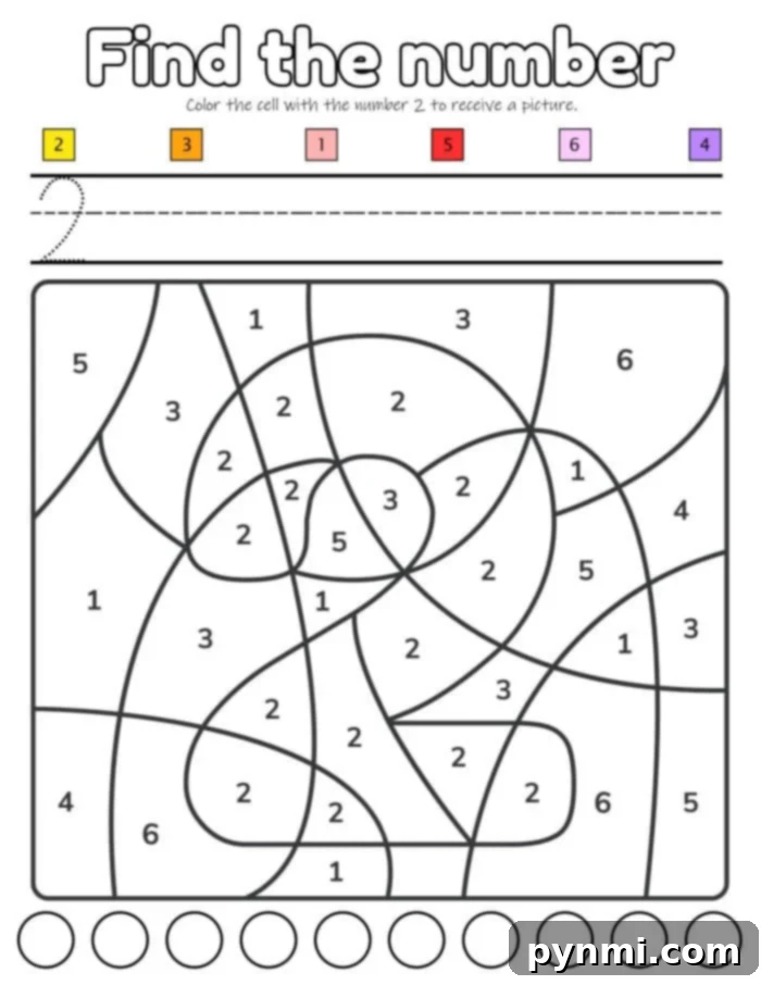 Engaging Number Coloring Pages for Kids