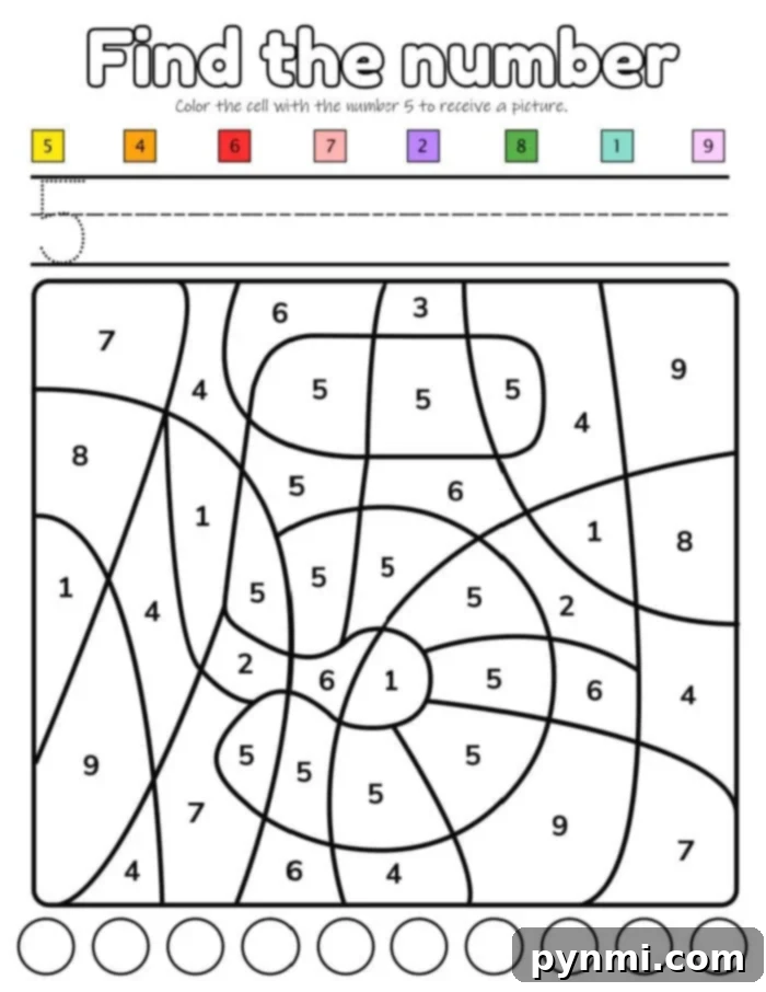 Printable Number Recognition Worksheets