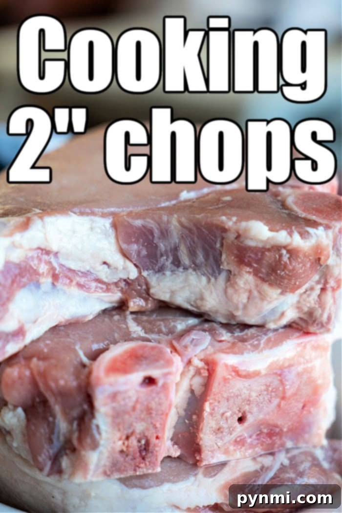 How to cook thick pork chops for maximum juiciness and tenderness