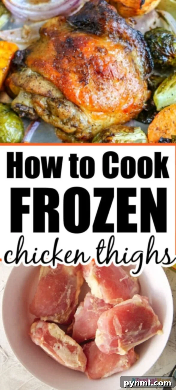 how to cook frozen chicken thighs