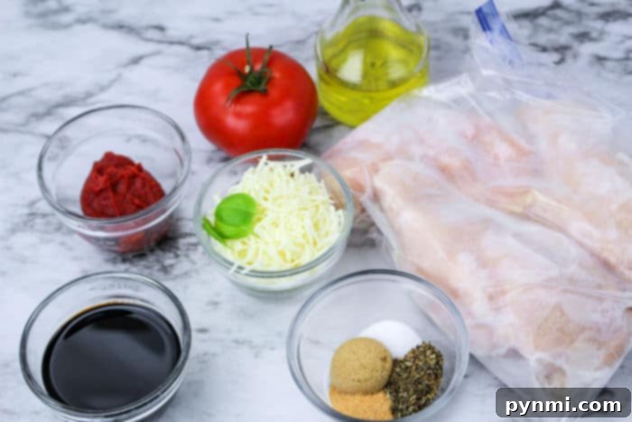 From Freezer to Feast: Slow Cooker Chicken Breasts 3 Chicken Caprese with frozen chicken slow cooked to perfection with tomatoes and herbs.