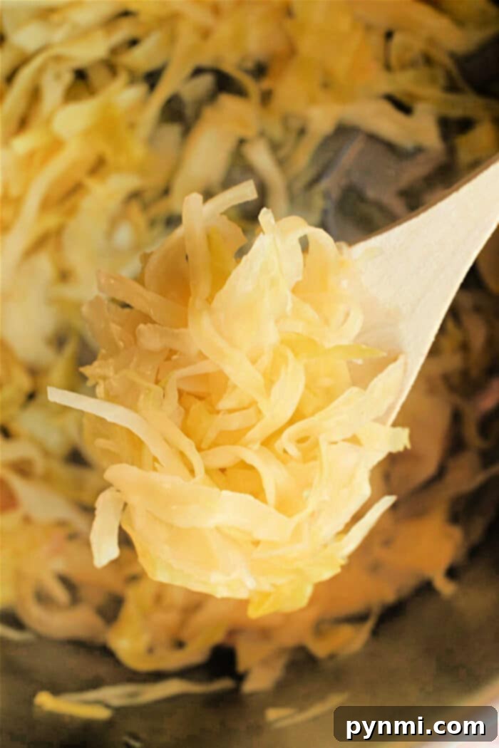 Quick Sauerkraut Recipe - Freshly prepared in a pan