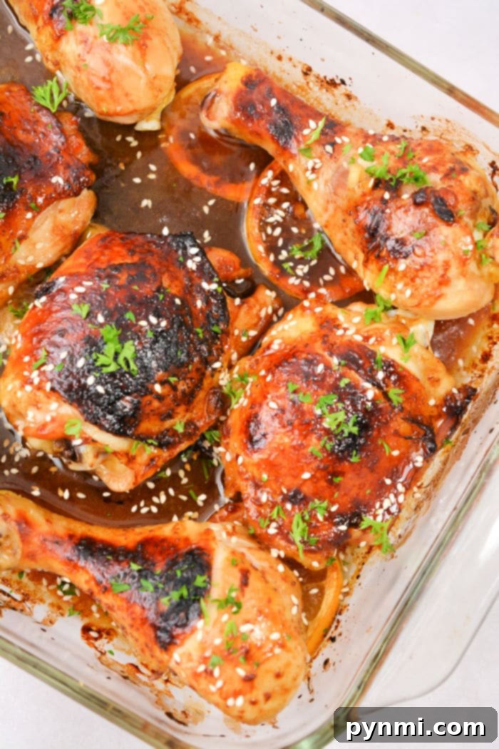 Sticky Teriyaki Baked Chicken 5 Healthy Teriyaki Chicken served with steamed rice and green vegetables