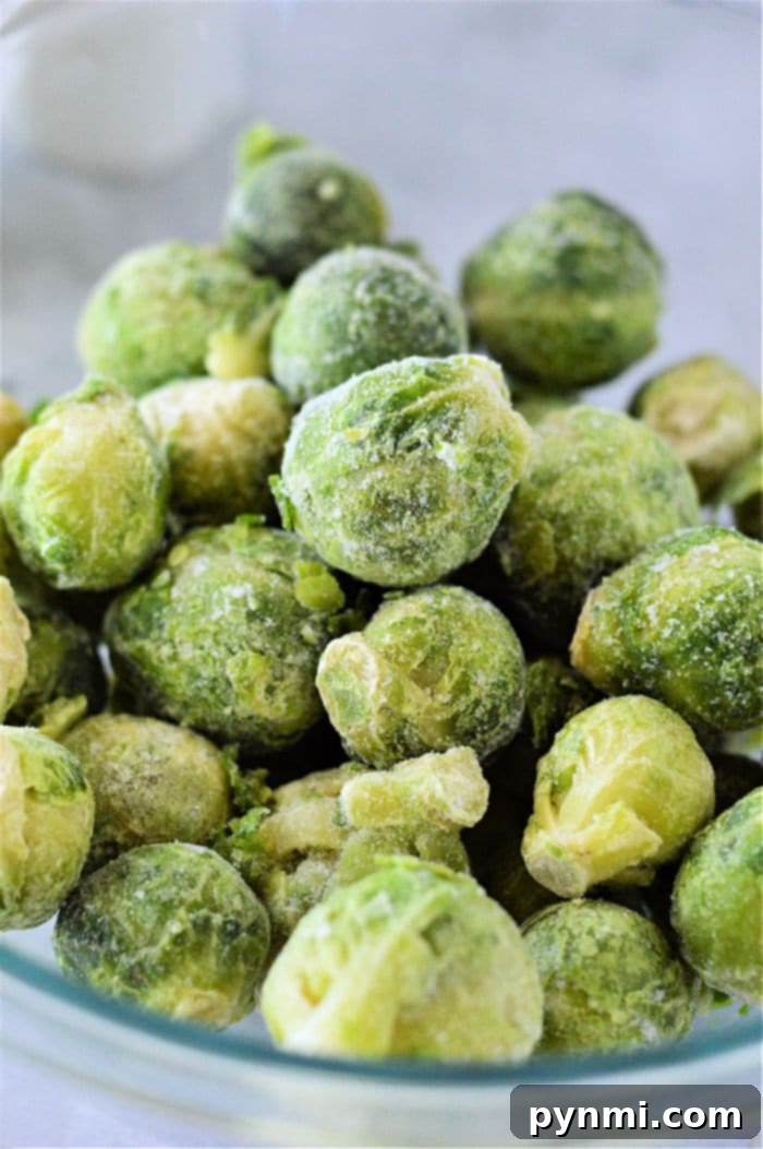 Frozen Brussels Sprouts seasoned