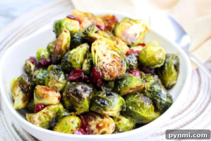 Brussel Sprouts and balsamic glaze drizzled over