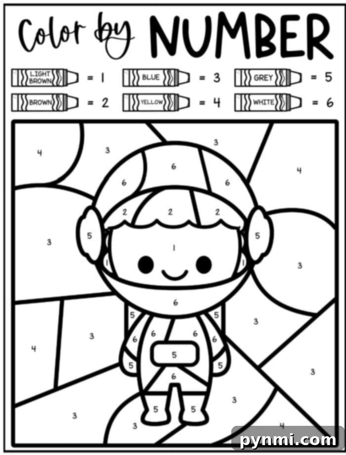 Creative Letter A Coloring Sheet 4 Child coloring an alphabet color by number sheet featuring the letter A