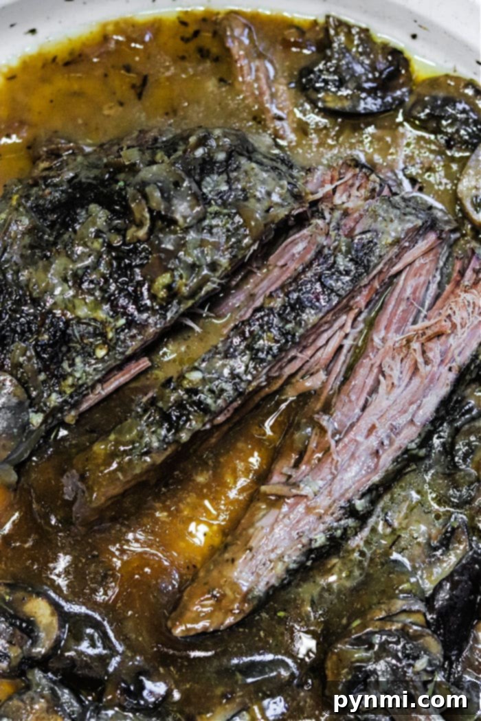 Final Plating of Slow Cooker Flank Steak with Mashed Potatoes