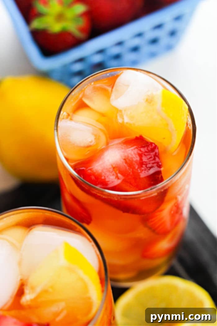strawberry sweet tea
