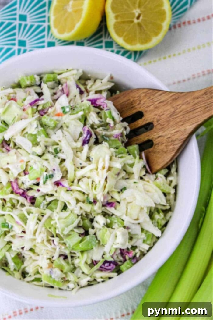 Bold Blue Coleslaw 7 Ridiculously easy Blue Cheese Coleslaw, ready for serving at any gathering