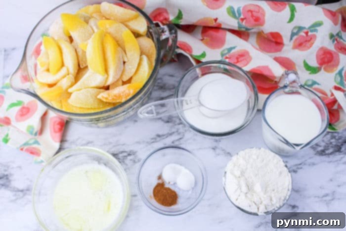 Effortless Crockpot Cobbler 4 peach cobbler with frozen fruit