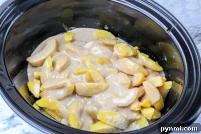Effortless Crockpot Cobbler 7 Crockpot Peach Cobbler with Cake Mix