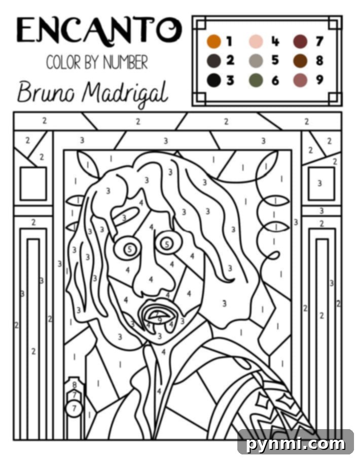 Bring Encanto to Life with Color 5 bruno encanto coloring pages