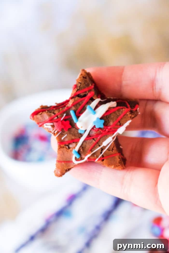 Perfectly Poppable Brownies 7 fourth of july dessert - festive brownie bites