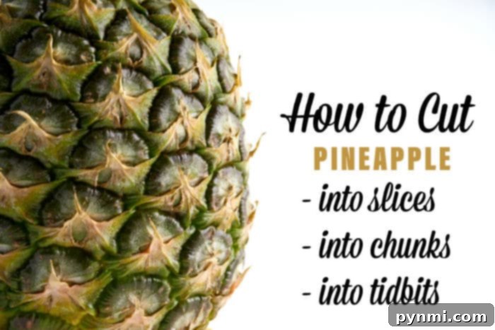 The Pineapple Prep Shortcut 3 cutting a pineapple