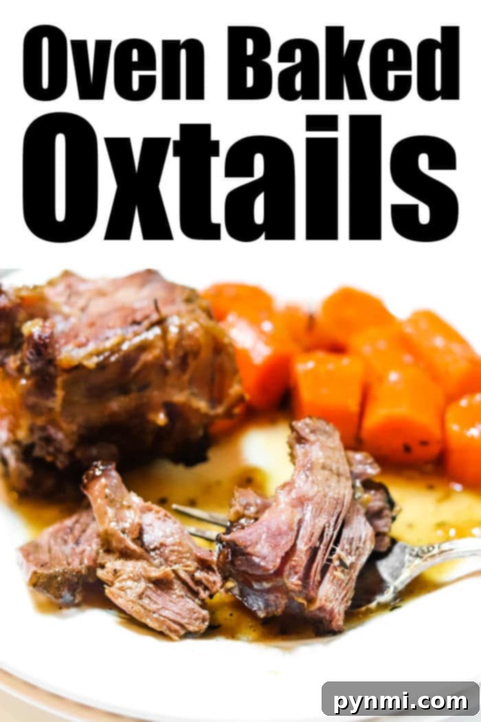 Tender Oven-Braised Oxtails 2 Baked Oxtails with rich gravy and tender vegetables