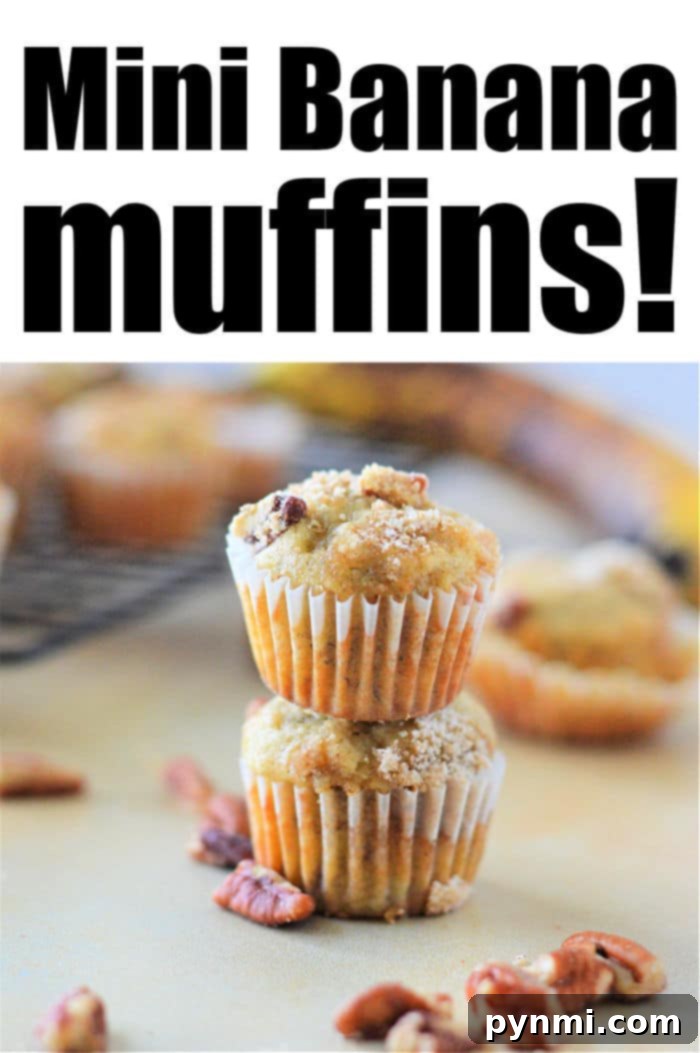 Golden Banana Bites 7 Banana Mini Muffins