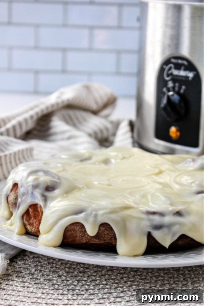 Homemade Crockpot Cinnamon Rolls